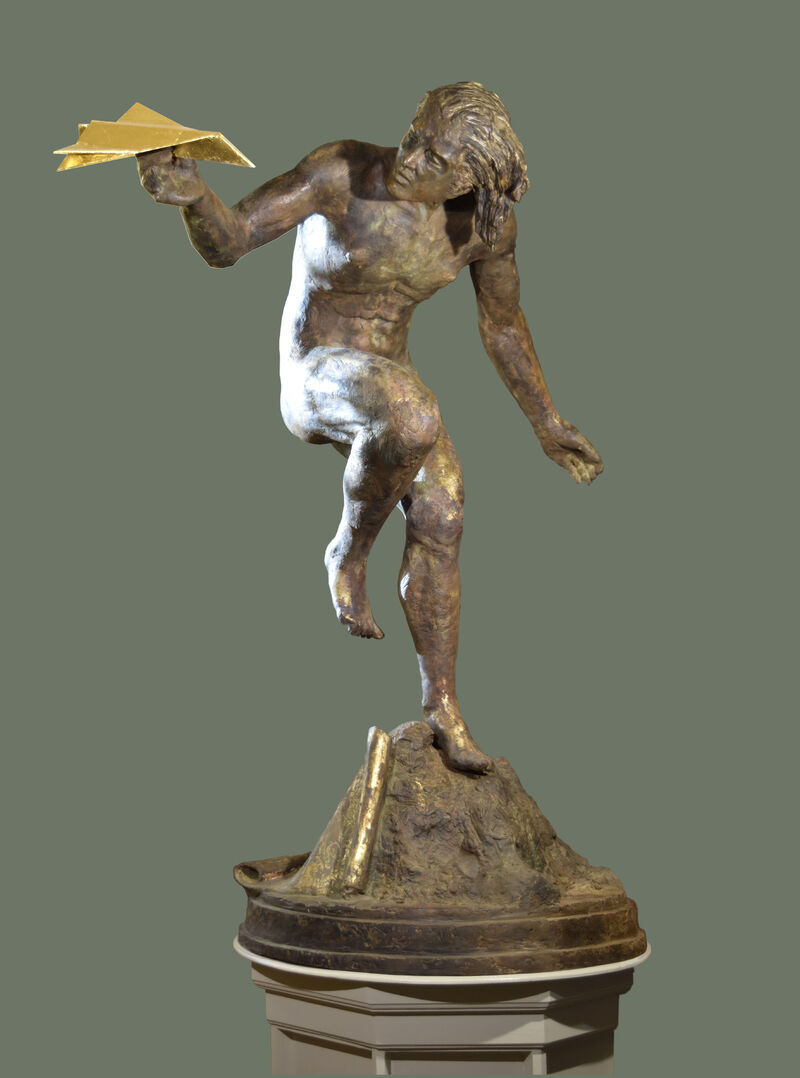 Icaro-prove tecniche di volo - a Sculpture & Installation by Giuseppe Cavallini